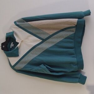 Womens Vtg Alfred Dunner Green and Cream Sweater